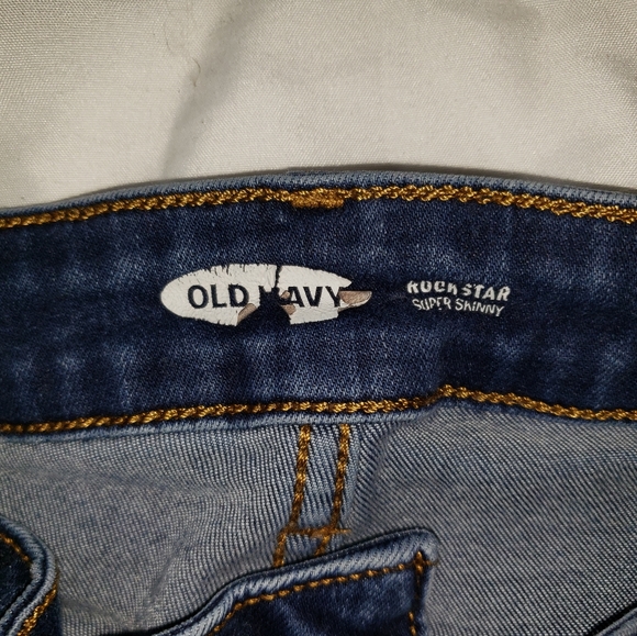 Old Navy jean dark Demin Rockstar Size 4 - Picture 6 of 9